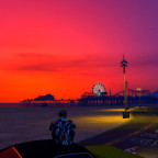Sonnenuntergang am Pier